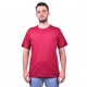 T-Shirt Bisiklet Yaka Kısa Kol Bordo